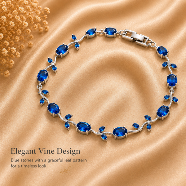Home blue tulip bracelet