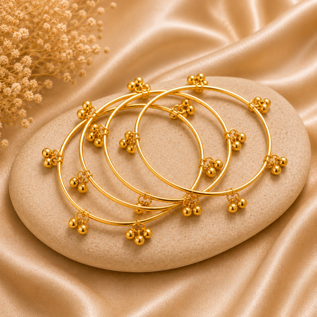 gold plated traditional kada bangles(set of 8) gold plated traditional kada bangles(set of 8)